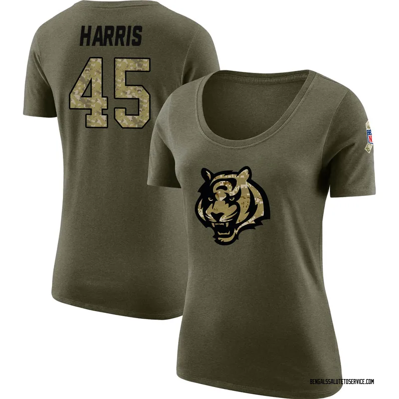 Darien Harris Player Issued & Signed Cincinnati Bengals #45 Nike Dri-Fit XL  Shirt