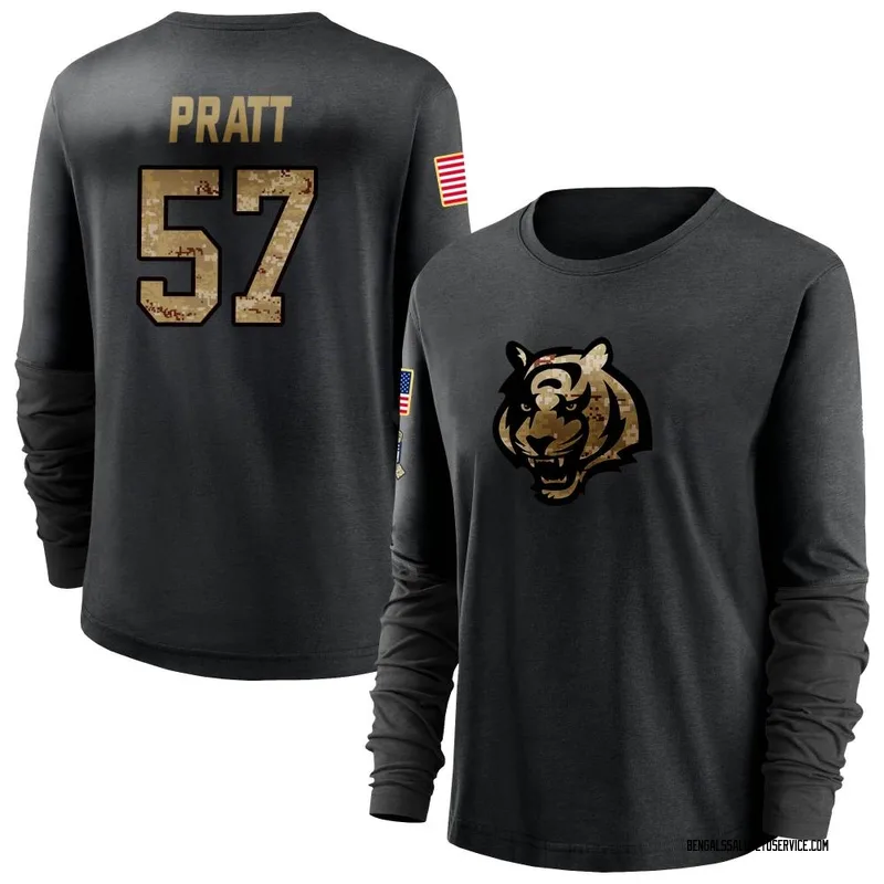 Olive Men's Germaine Pratt Cincinnati Bengals Limited 2022 Salute To Service  Jersey